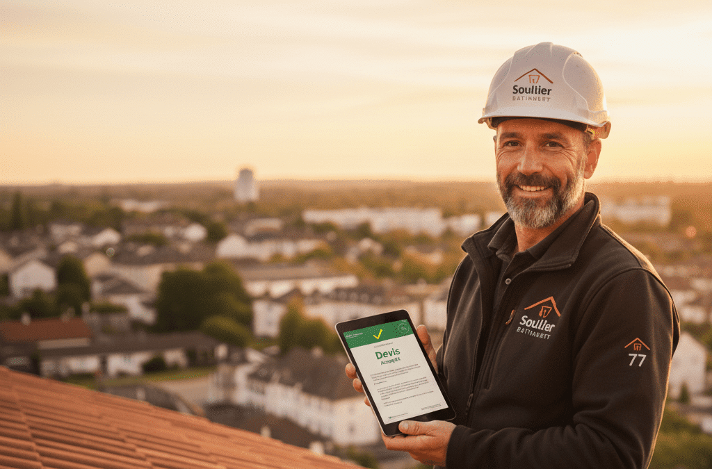 Devis pour réparation de toiture par un couvreur certifié